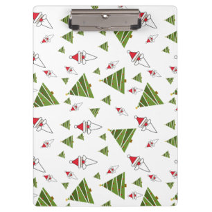 Customise Santa and Christmas Tree Clipboard