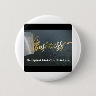 Customise Sculpted Metallic Stickers 6 Cm Round Badge