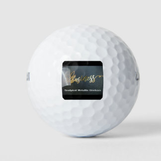 Customise Sculpted Metallic Stickers Golf Balls