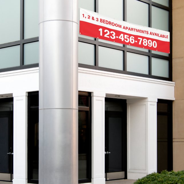 Customise Simple Large Apartment Complex Banner (Outside Building)