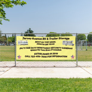 Customise Simple RV and Trailer Storage Business Banner