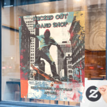 Customise Skateboard Shop Graphic Art Front 