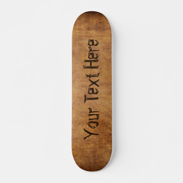 Customise Skateboard with Your Text or Delete it (Front)