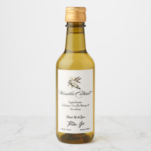 Customise Small Business Vanilla Extract Product Wine Label