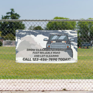 Customise Snow Clearing Plough Business Banner