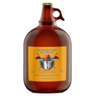 Customise Southern Rebel Vintage Moonshine Liquor Bottle Label