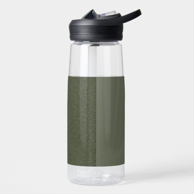 Customise Split Moss Green Water Bottle (Left)