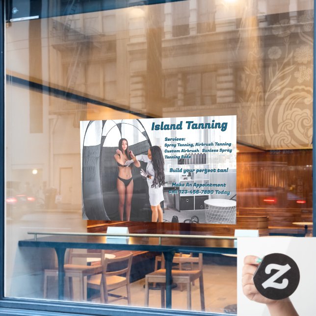 Customise Spray Tanning Booth Business 2 (Cafe Window)