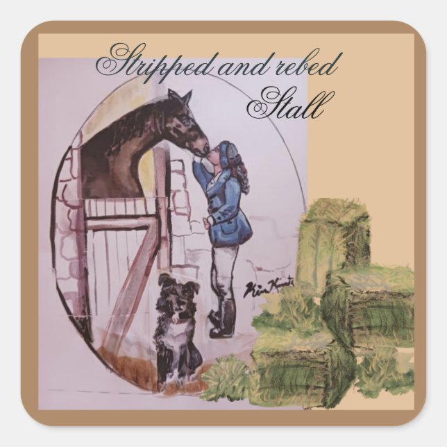 customise sticker for horses (Front)