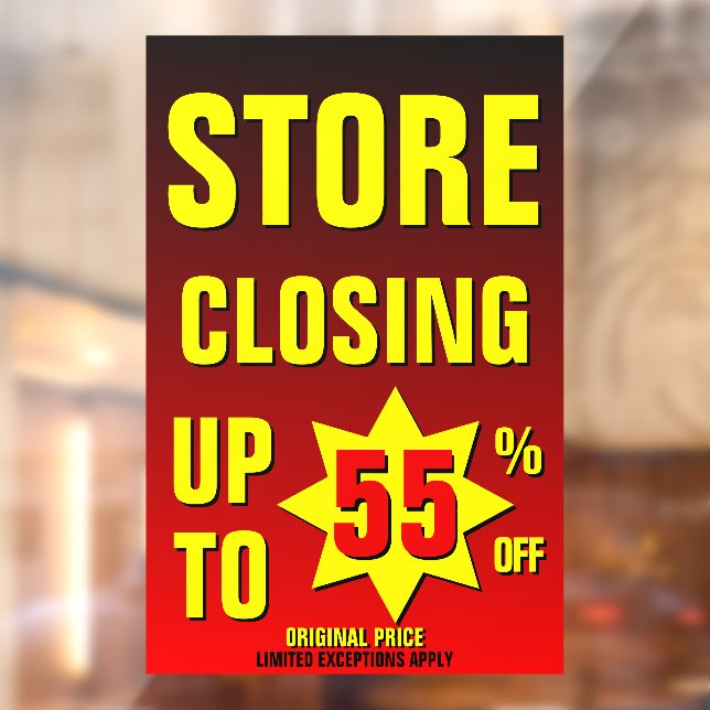 Customise Store Closing Up To 55% Off Business (Sheet 2)