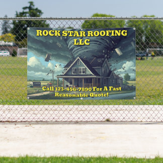 Customise Storm Tornado Repair Business Roadway 2 Banner