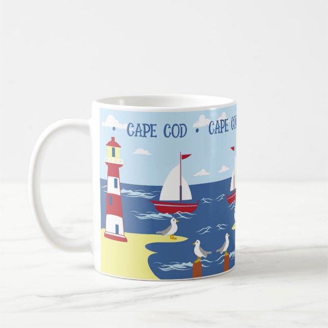Customise Summer Vacation Souvenir Coffee Mug (Left)