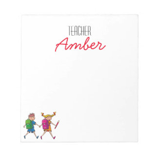 Customise Teacher and Kids Notepad