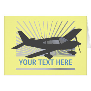 Customise Text - Low Wing Aeroplane