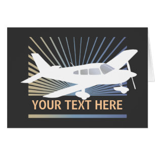Customise Text - Low Wing Aeroplane
