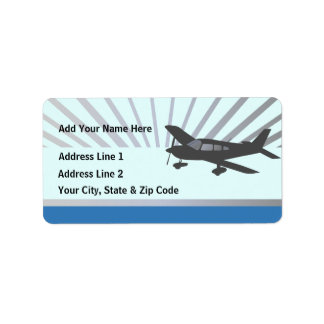 Customise Text - Low Wing Aeroplane Label