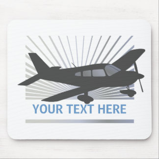 Customise Text - Low Wing Aeroplane Mouse Pad