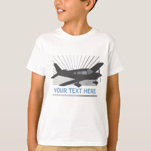Customise Text - Low Wing Aeroplane T-Shirt