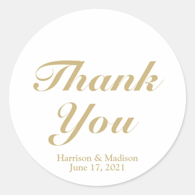 customise text Wedding gift favour tag stickers (Front)