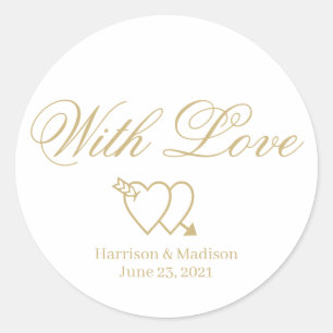 customise text Wedding gift favour tag stickers