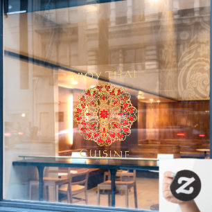 Customise Thai Restaurant Front Advertising  Windo