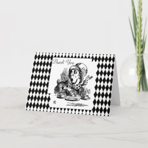 Customise Thank You Mad Hatter Card