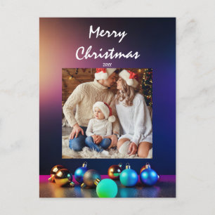 Customise the Christmas card with your photo
