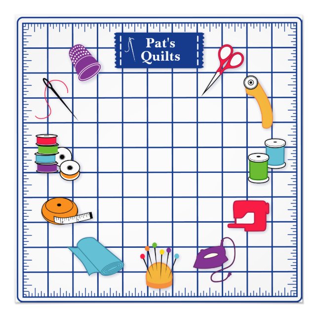 Customise the Label Quilt  Photo Print (Front)