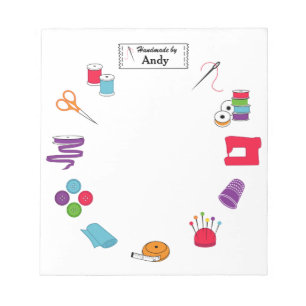Customise the Label Sew Right Notepad