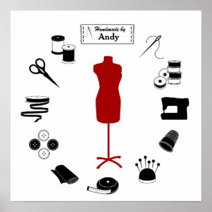 Customise the Label Sew Right Poster