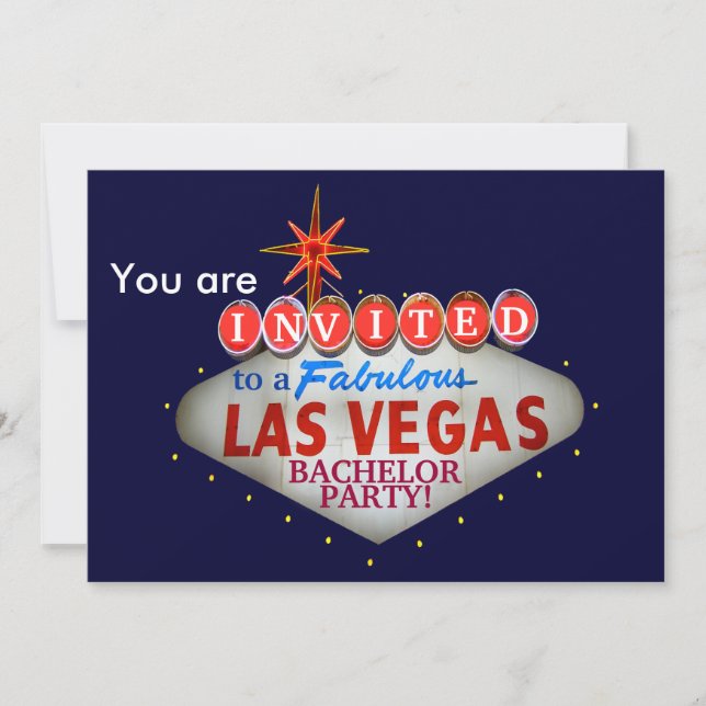 Customise the Las Vegas Welcome Sign Invitation (Front)