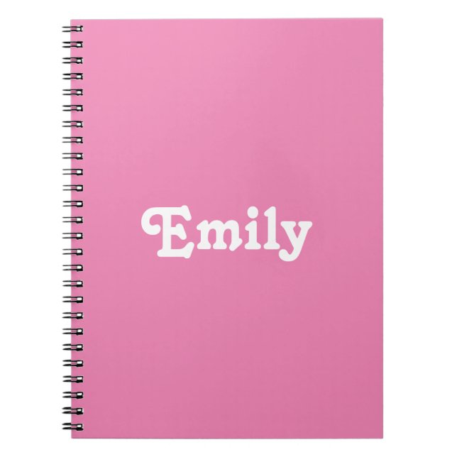 customise the name - notebook (Front)