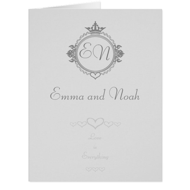 Customise the names, initials and phrase Love (Front)