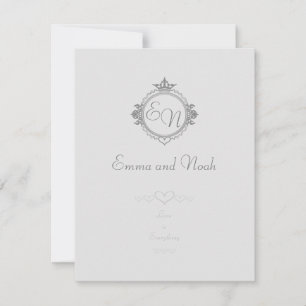 Customise the names, initials and phrase Love Holiday Card