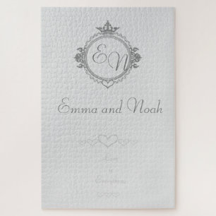 Customise the names, initials and phrase Love Jigsaw Puzzle