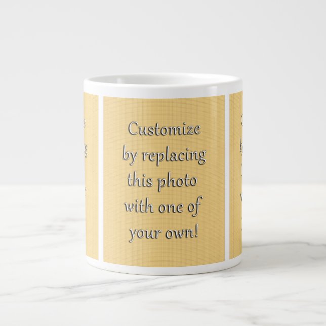 Customise This! Add Your Art or Photograph Large Coffee Mug (Front)