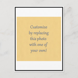 Customise This! Add Your Art or Photograph Postcard