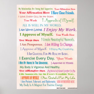 Customise this Affirmation Poster