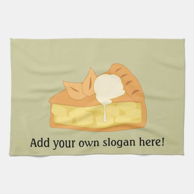 Customise this Apple Pie Slice graphic Tea Towel (Horizontal)