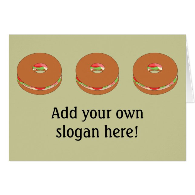 Customise this Bagel graphic (Front Horizontal)