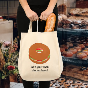Customise this Bagel graphic Tote Bag