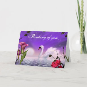 Customise this Beautiful Swan Greeting Card