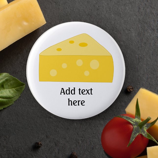 Customise this Big Cheese graphic 6 Cm Round Badge (Creator Uploaded)