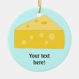 Customise this Big Cheese graphic Ceramic Tree Decoration
