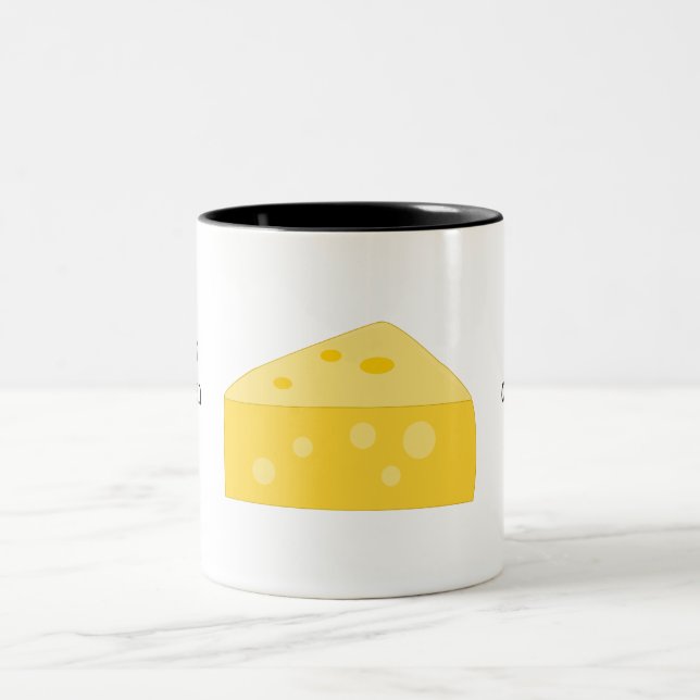 Customise this Big Cheese graphic Two-Tone Coffee Mug (Center)