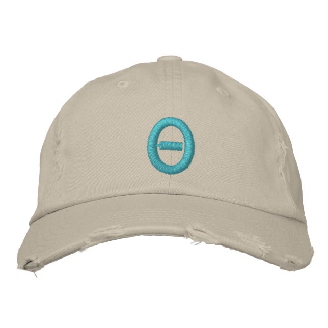 Customise this cap/DIY Greek alphabets Embroidered Hat (Front)