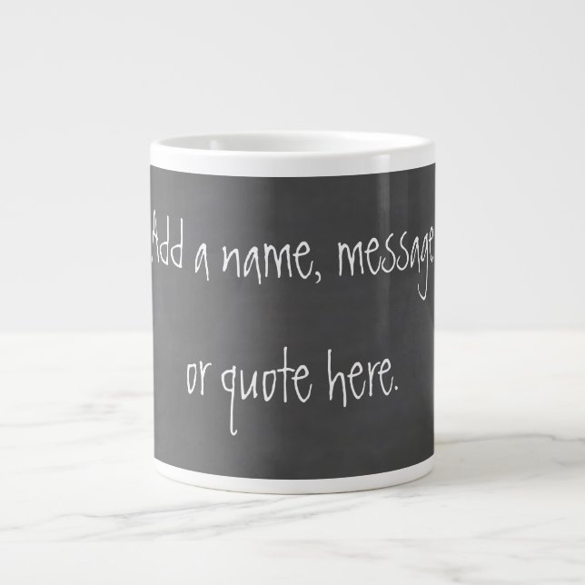 Customise this Chalkboard Large Coffee Mug (Front)
