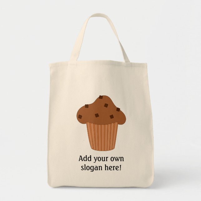 Customise this Choc Chip Muffin graphic Tote Bag (Front)