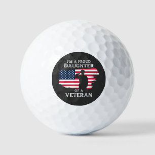Customise This Design: I'm A Proud Daughter Golf Balls