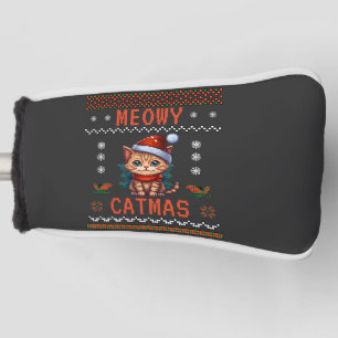 Customise This Design: Meowy Catmas Cat Christmas Golf Head Cover